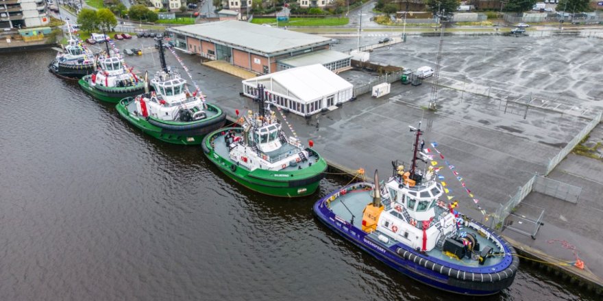 Five technologically advanced SANMAR tugs at dedication ceremony