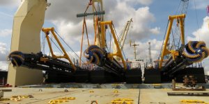 Damen Shipyards Group again successfully delivers multiple dredgers to Bangladesh