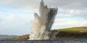 Royal Navy bomb disposal experts detonated WWII-era mine