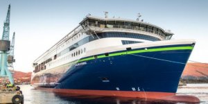 Norwegian shipbuilder Ulstein has launched the world’s largest plug-in hybrid ship