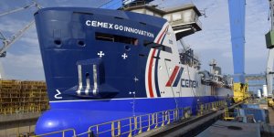 First Damen MAD3500 aggregates dredger launched at Damen Shipyards Galati