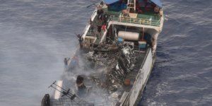 Chinese vessel caught fire, 18 seamen rescued