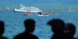 Passenger ferry stranded on Bali Strait