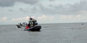 A ferry carrying about 200 people capsized, Gulf of Guinea