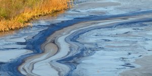 Oil spill disaster occurred from the capsized car carrier