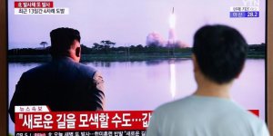 North Korea fired a projectile from a submarine toward its eastern sea