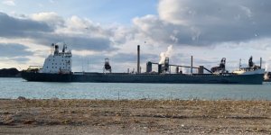 Fire in a Canadian vessel on the Detroit River