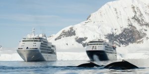 Two Silversea ships meet in the Arctics